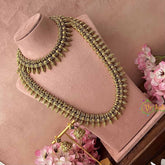 Vriksham Ethnic Temple Gold Toned With Lakshmi Motif Bridal Set-G20808